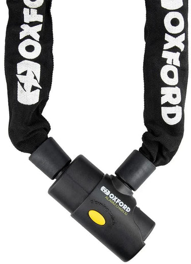 Oxford kettingslot alarm chain 10 chain link 10mm x 2,0m black alarm