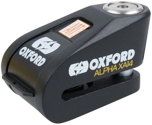 Oxford bremsscheibenschloss alpha xa14 rotor locks black black alarm
