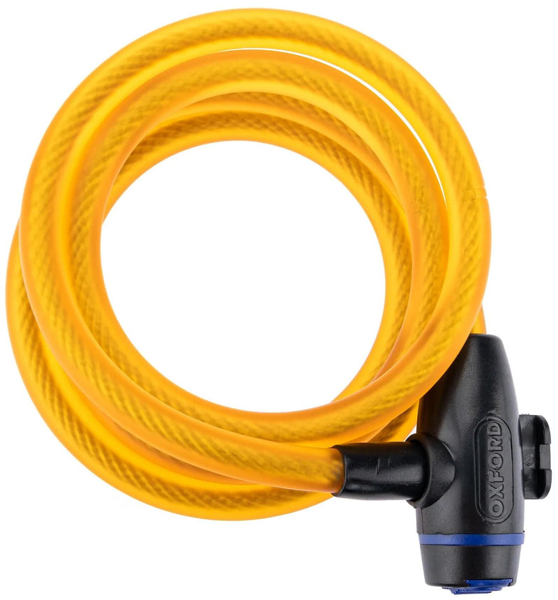 Load image into Gallery viewer, Oxford kabelslot cable lock cable lock 1,8m x 12mm yellow
