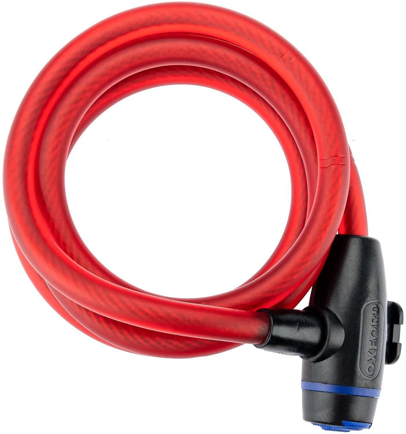 Load image into Gallery viewer, Oxford kabelslot cable lock cable lock 1,8m x 12mm red
