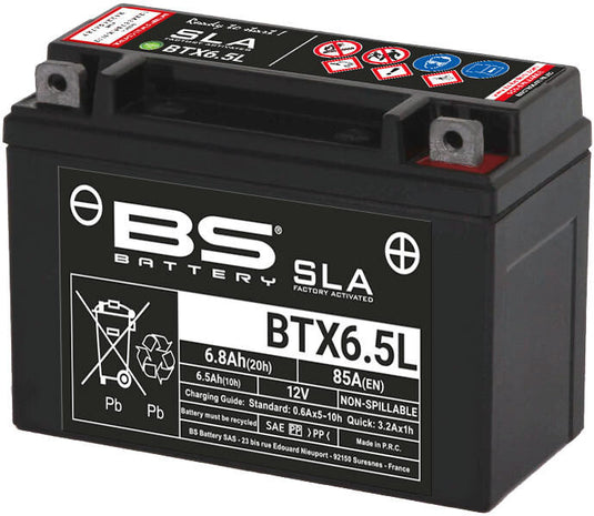 Bs-battery batterij btx6.5l battery btx6.5l bs sla