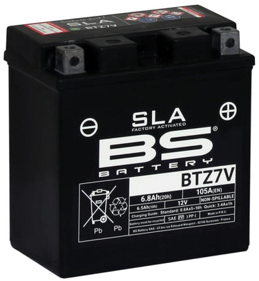 Bs-battery batterij btz7v battery btz7v bs sla