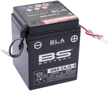 Bs-battery batterij 6n4-2a a-4 6n4-2a-4 battery 6n4-2a a4 bs sla