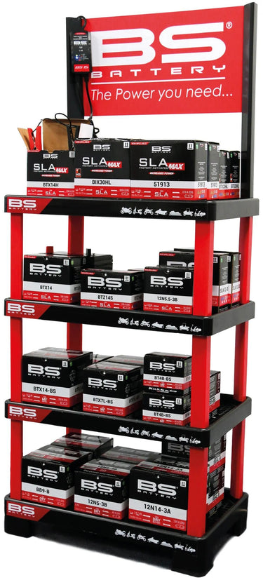Bs-battery verkoopdisplay sales shelf