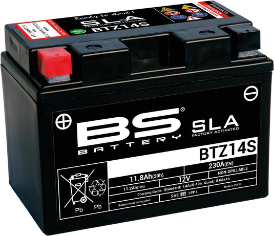 Bs-battery batterie btz14s btz14s-bs battery btz14s bs sla
