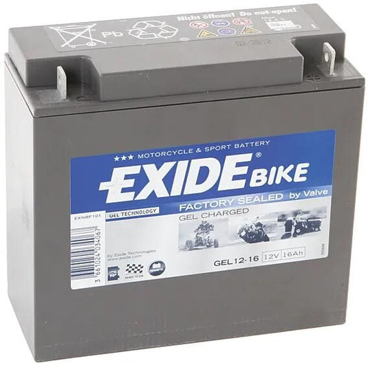 Exide batterie g12-16 battery g12-16 gel din 51616