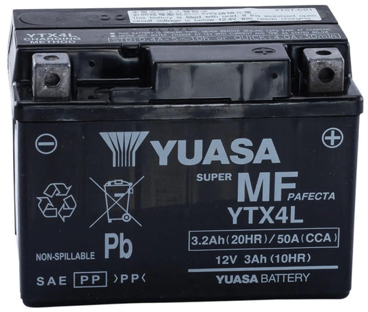 Yuasa batterie ytx4l ytx4l-bs battery ytx4l agm