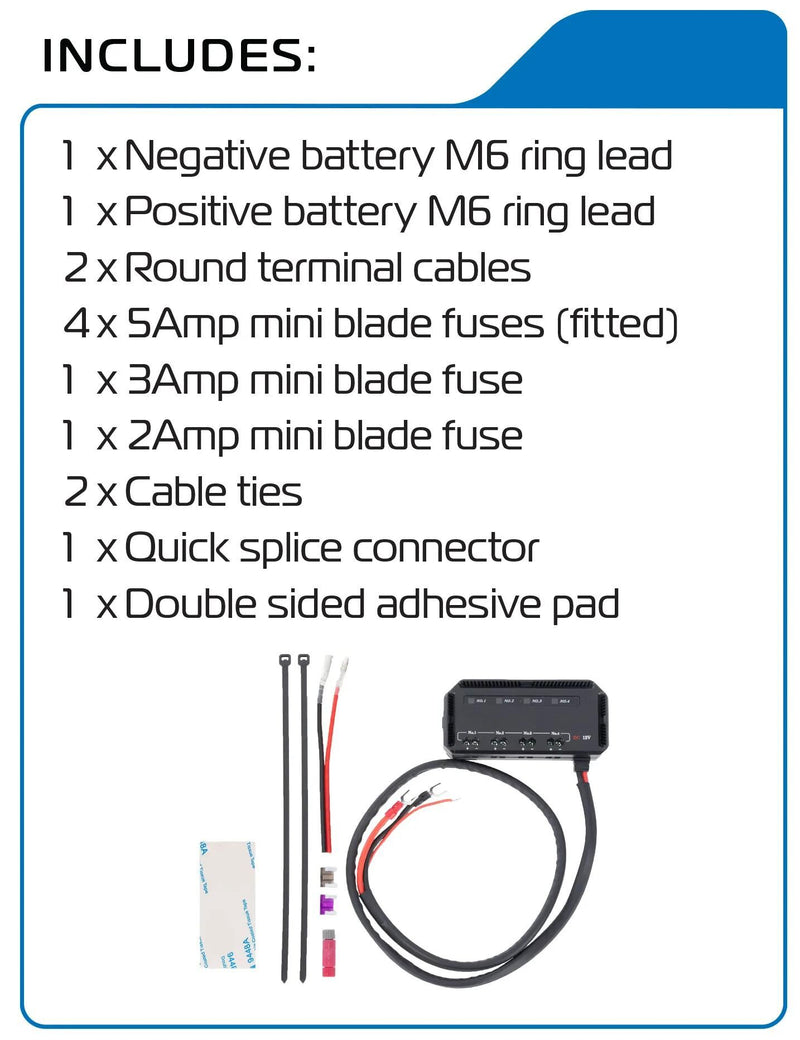 Load image into Gallery viewer, Oxford steckdose junction box 12 v power distribution box ox el112
