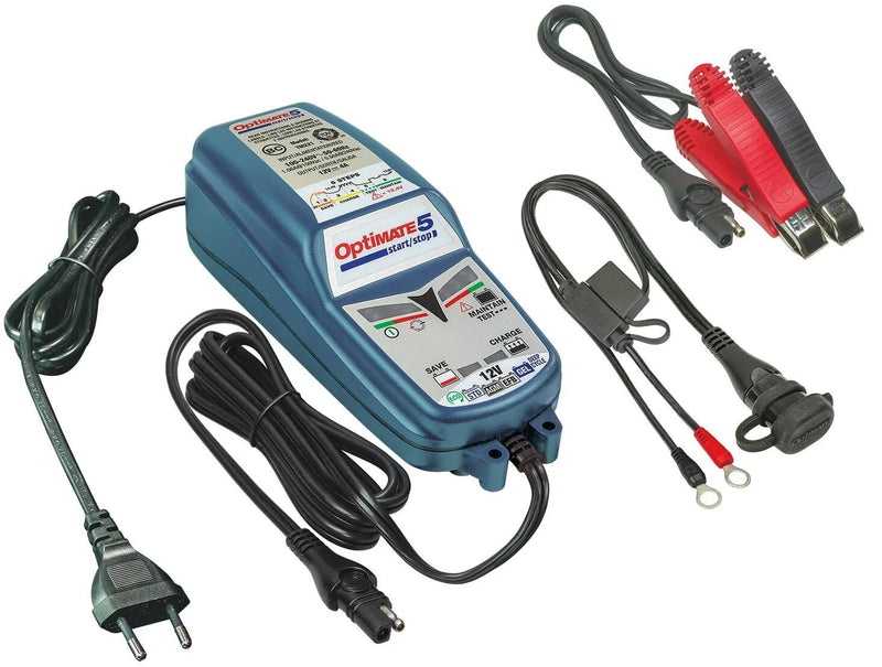 Load image into Gallery viewer, Tecmate batterieladegerät optimate 5 start stop optimate 5 charger 4a
