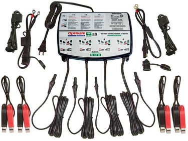 Tecmate acculader optimate lithium 4x0.8a optimate charger lithium 0.8v quad bank
