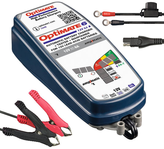 Tecmate acculader optimate 6 ampmatic 6a optimate 6 charger ampmatic 6a