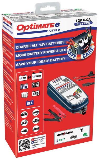Tecmate acculader optimate 6 ampmatic 6a optimate 6 charger ampmatic 6a