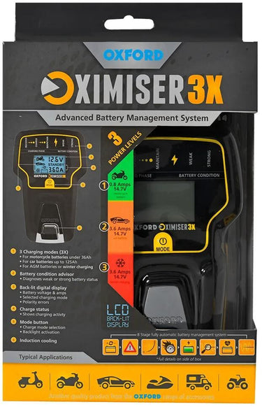 Oxford acculader oximiser 3x battery charger oximizer 3x euro