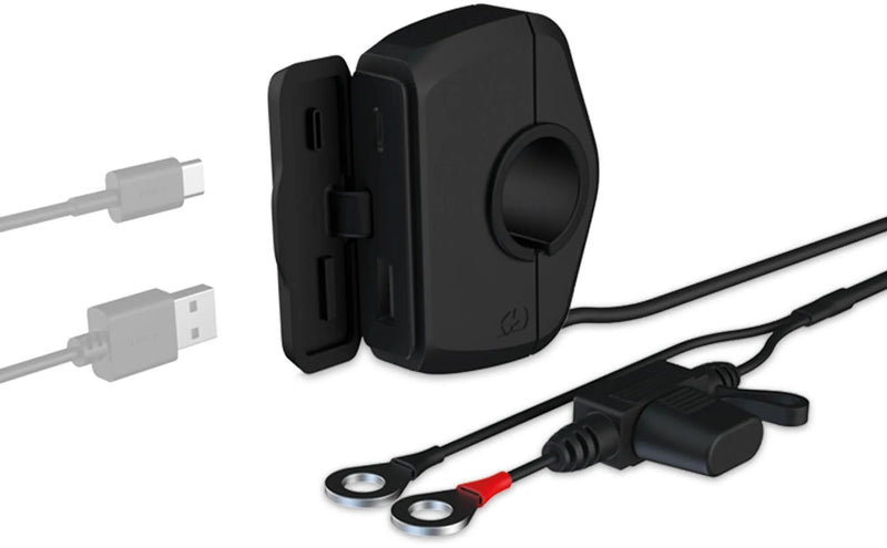 Load image into Gallery viewer, Oxford usb-ladegerät slimline usb socket slim usb-a, usb-c 3.0 amp
