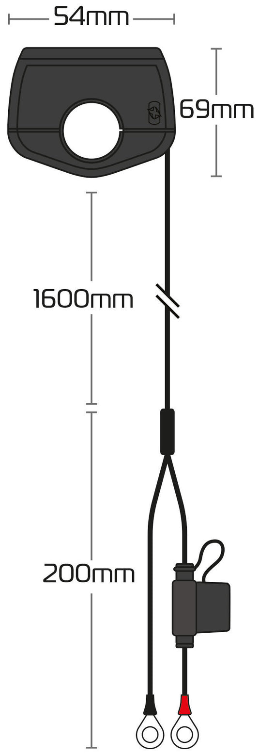 Oxford usb-laadapparaat slimline usb socket slim usb-a, usb-c 3.0 amp