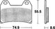 Trw remblokken mcb 683 brake pads sinter mcb 683 scr