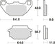 Trw remblokken mcb 712 brake pads sinter mcb712srm