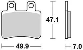 Trw bremsbelag mcb 735 brake pads organ. mcb735ec