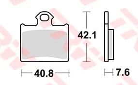 Trw bremsbelag mcb 831 brake pads sinter mcb831si