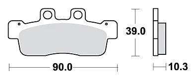 Trw bremsbelag mcb 839 brake pads organ. mcb 839