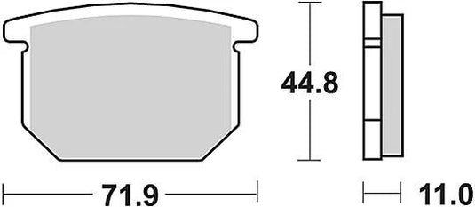Trw bremsbelag mcb 501 brake pads organ. mcb 501