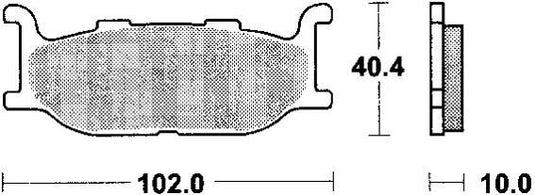 Trw bremsbelag mcb 640 brake pads sinter mcb 640 sv