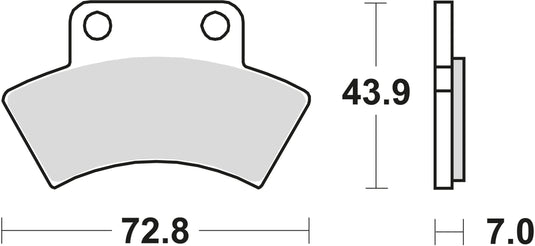 Trw bremsbelag mcb 668 brake pads sinter mcb 668 si