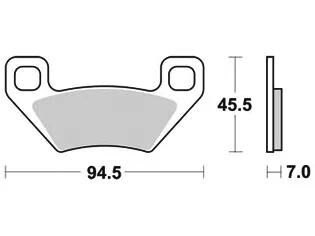 Trw bremsbelag mcb 773 brake pads sinter mcb 773 si
