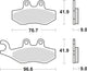 Trw remblokken mcb 744 brake pads organ. mcb 744