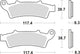 Trw remblokken mcb 726 brake pads organ. mcb 726