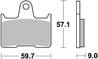 Trw bremsbelag mcb 729 brake pads organ. mcb 729
