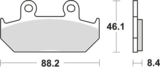 Trw remblokken mcb 571 brake pads organ. mcb 571