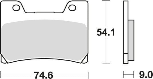Trw bremsbelag mcb 622 brake pads sinter mcb 622 sv