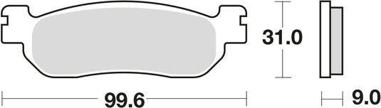 Trw bremsbelag mcb 699 brake pads organ. mcb 699