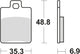 Trw remblokken mcb 695 brake pads organ. mcb 695 ec
