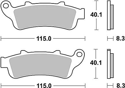Trw bremsbelag mcb 704 brake pads sinter mcb 704 sv