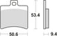 Trw remblokken mcb 710 brake pads organ. mcb 710