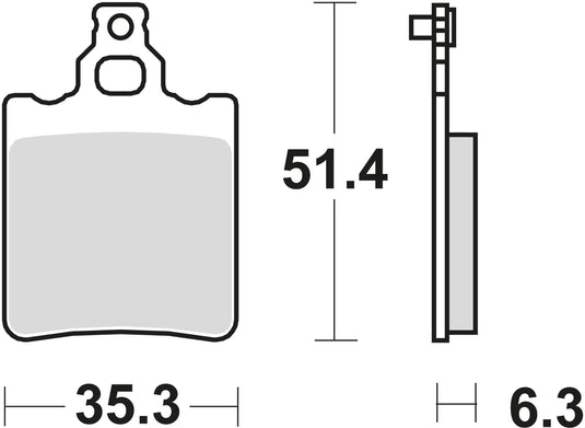Trw bremsbelag mcb 552 brake pads organ. mcb 552