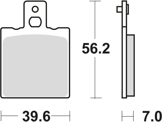 Trw remblokken mcb 75 brake pads organ. mcb 75