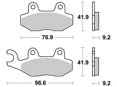 Trw bremsbelag mcb 689 brake pads organ. mcb 689