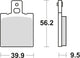 Trw remblokken mcb 623 brake pads organ. mcb 623
