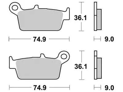 Trw bremsbelag mcb 665 brake pads organ. mcb 665