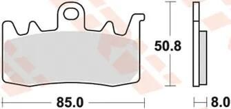 Trw bremsbelag mcb 856 brake pads sinter mcb 856 sv