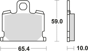 Trw bremsbelag mcb 521 brake pads organ. mcb 521