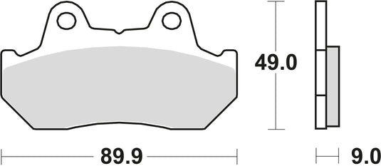 Trw bremsbelag mcb 544 brake pads organ. mcb 544