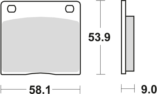 Trw bremsbelag mcb 73 brake pads org.perf. mcb 73