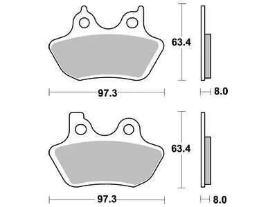 Trw bremsbelag mcb 777 brake pads org.perf. mcb 777