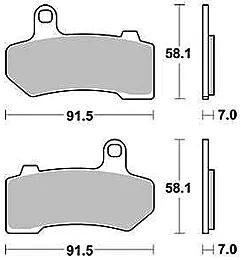 Trw bremsbelag mcb 781 brake pads org.perf. mcb 781