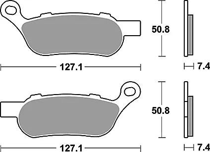 Trw bremsbelag mcb 814 brake pads org.perf. mcb 814