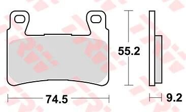 Trw bremsbelag mcb 819 brake pads org.perf. mcb 819